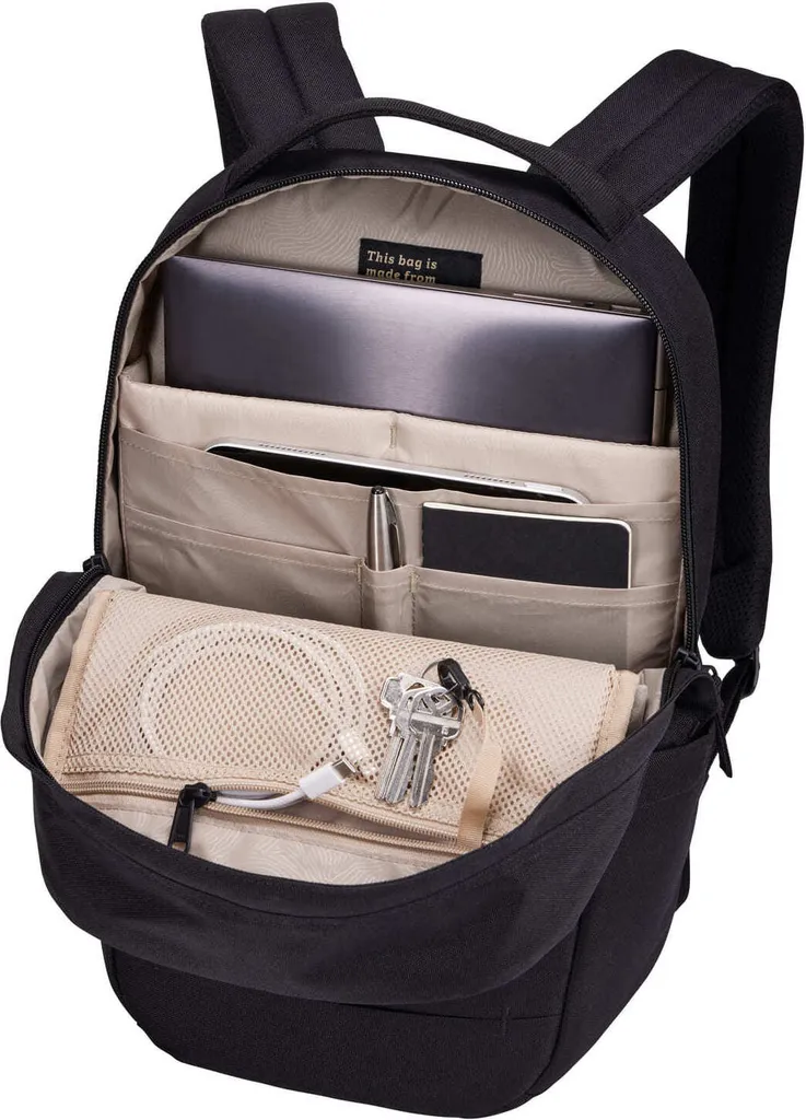 Invigo Eco Backpack 14" Noir - Sac à Dos Ordinateur Durable et Élégant