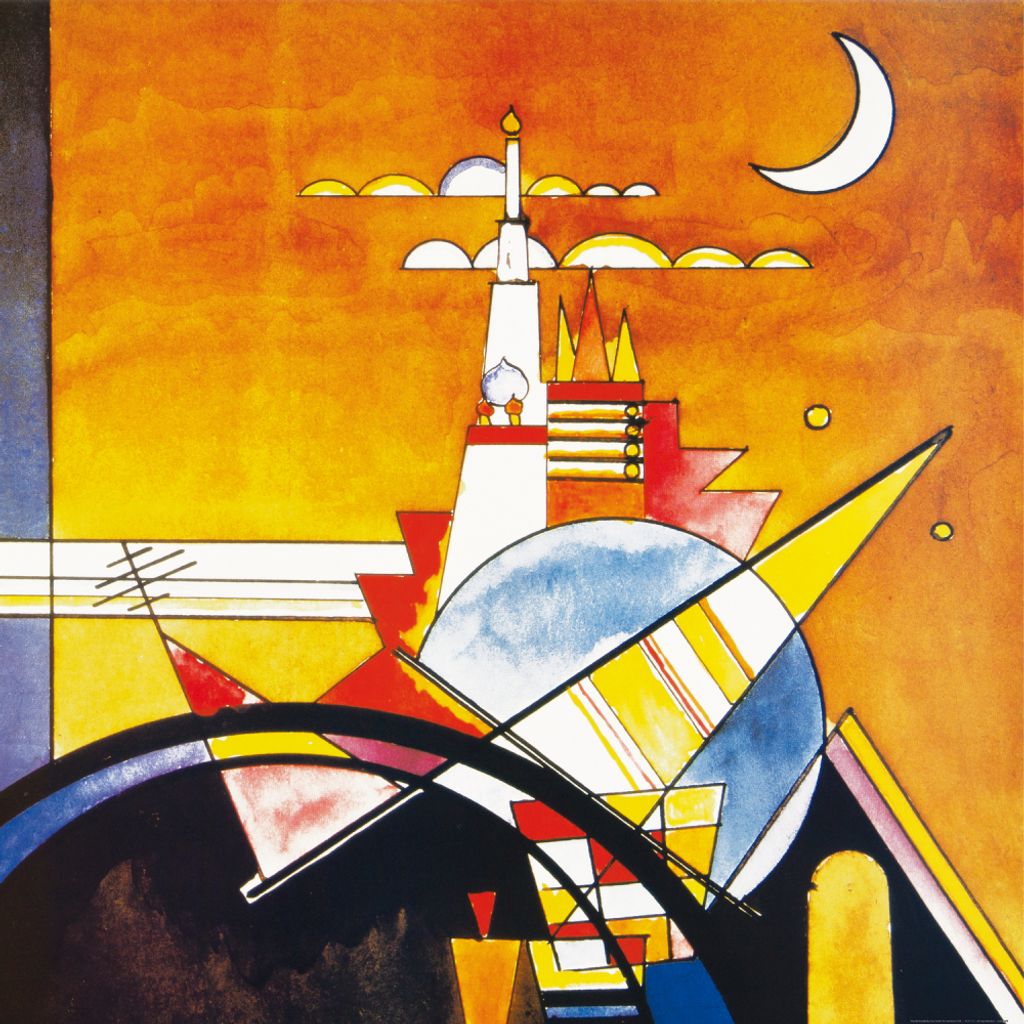 Wassily Kandinsky Kunstdruck Bild - Das Große Tor Von Kiew, 1928 (100 x 100 cm)