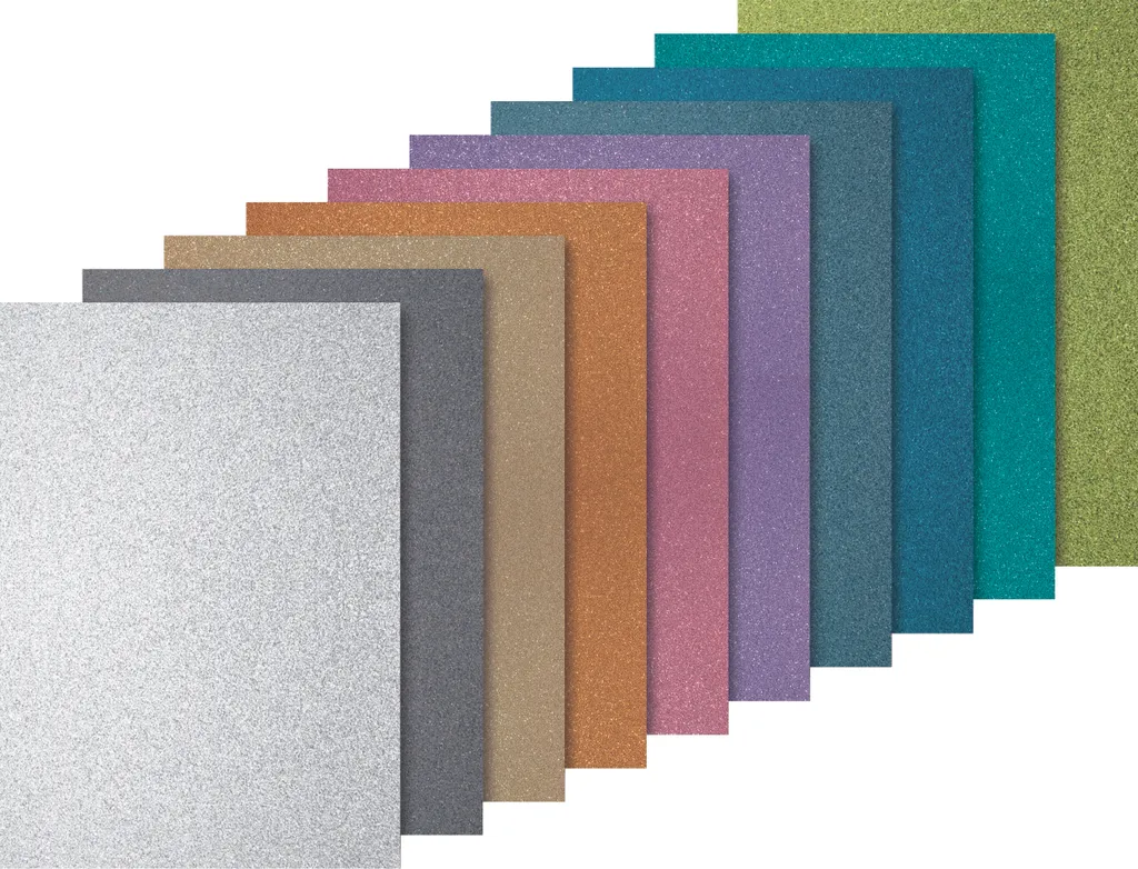 Papier Scrapbooking Noir Pailleté Heyda 2118931004 pour Faire-part DIY