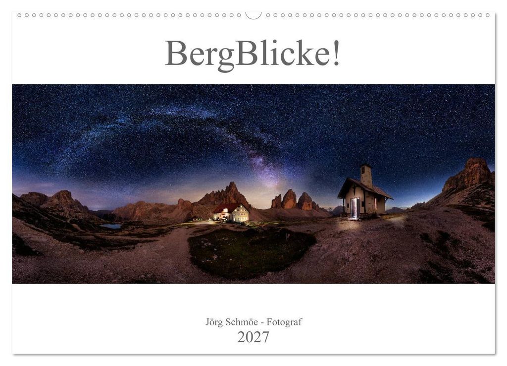 BergBlicke! (Wandkalender 2027 DIN A2 quer), CALVENDO Monatskalender