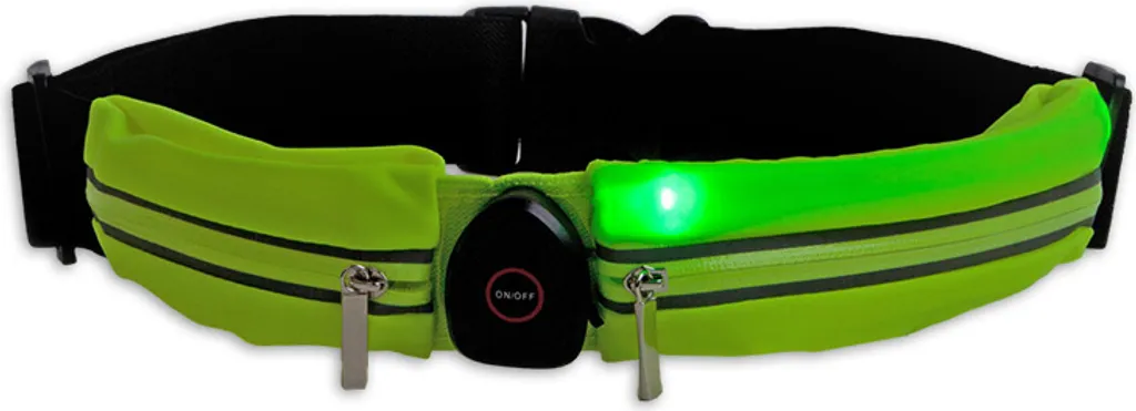 Lynx LED Sport Hip Bag: Cintura Running Doppia USB Alta Visibilità