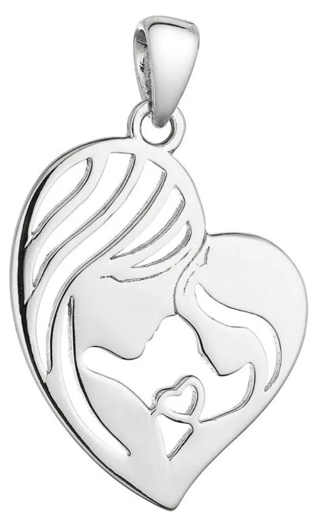 Médaille de Baptême Madonna 64002 en Argent Massif pour Femme et Enfant