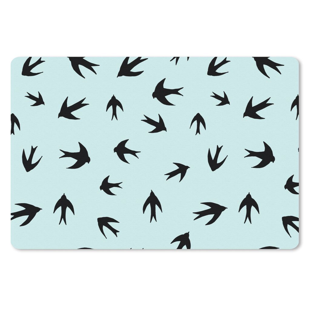 MuchoWow Schreibtischunterlage Schwalben - Fliegen - Muster 60x40 cm - XXL Mauspad - Großes Mauspad