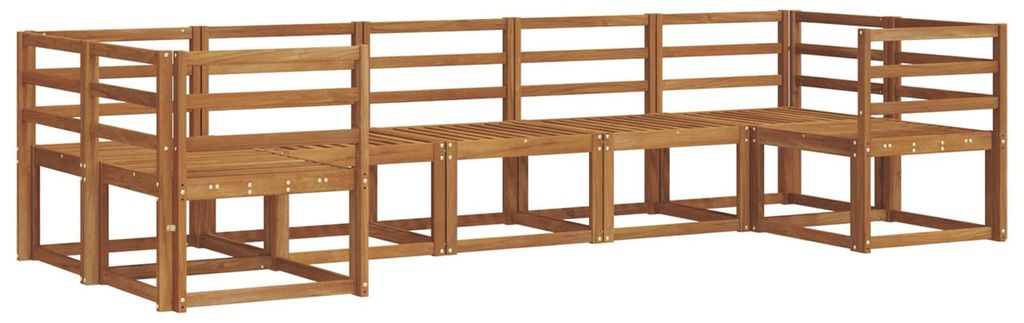 vidaXL Outdoor-Sofagarnitur 7 pcs Natur Massivholz Akazie