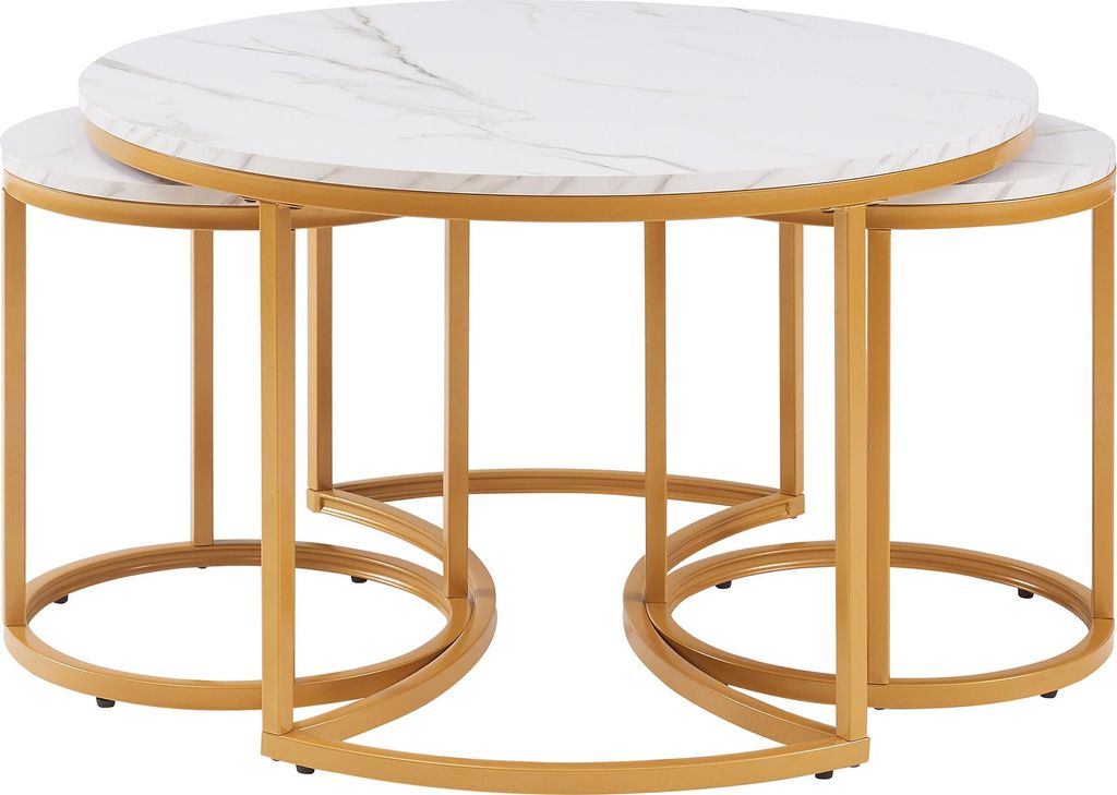Couchtisch ’Christchurch’ 3er Set Satztisch Metallgestell Produktbild 