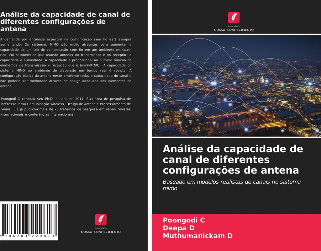 Análise da capacidade de canal de diferentes configurações de antena