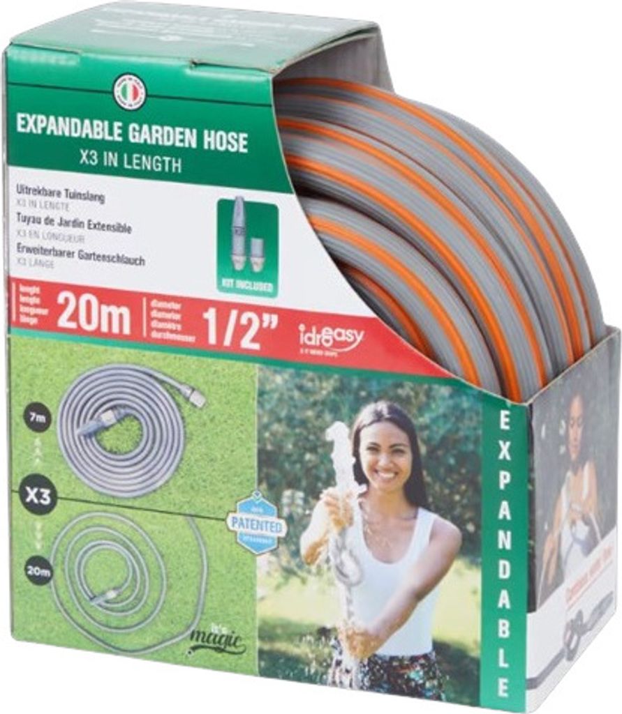 Hochwertiges Ausziehbarer Gartenschlauch Schlauch 20 m Produktbild 