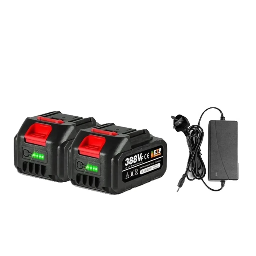 Kit 2 Batterie 388VF-1 22500mAh Li-Ion + 2 Caricabatterie Rapidi 21V