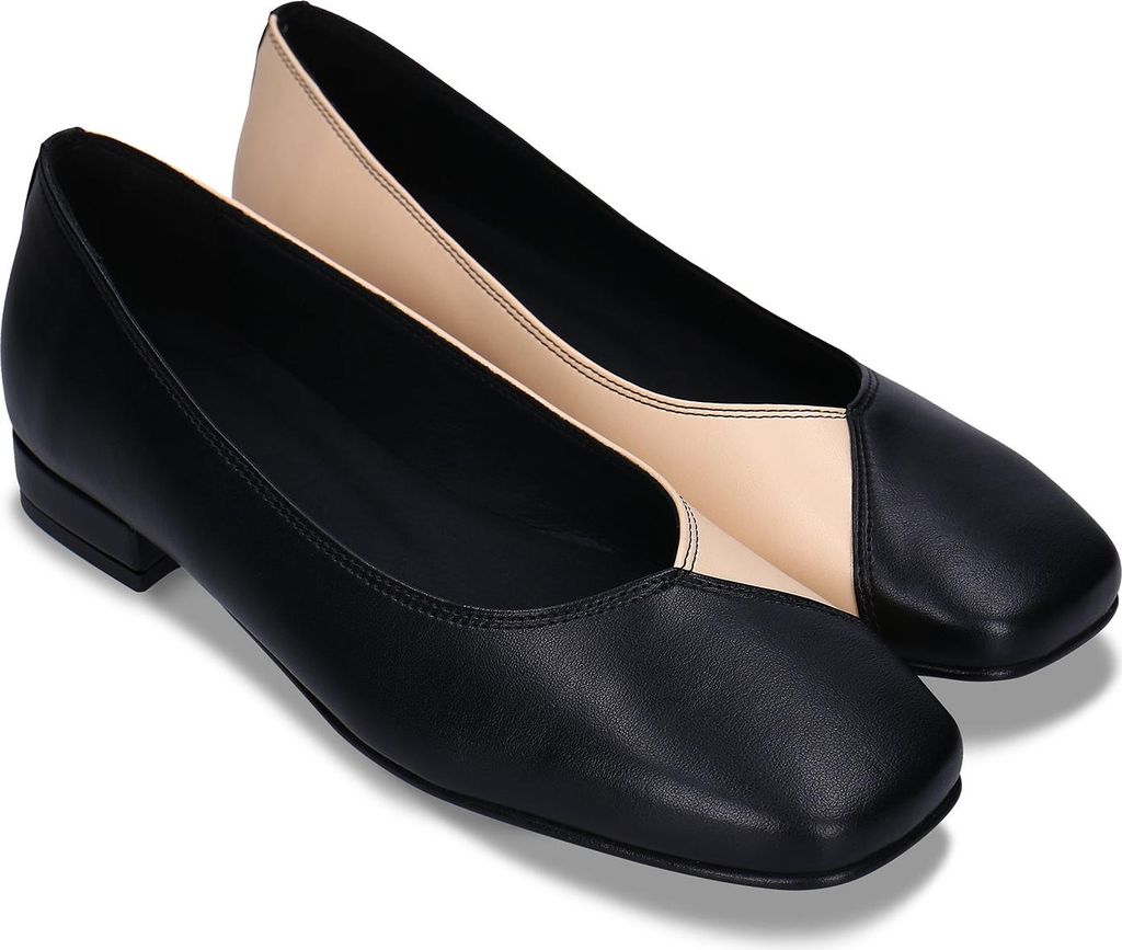 PAM Vegane Ballerina-Schuhe - Stilvoll & Bequem - Schwarz & Nude