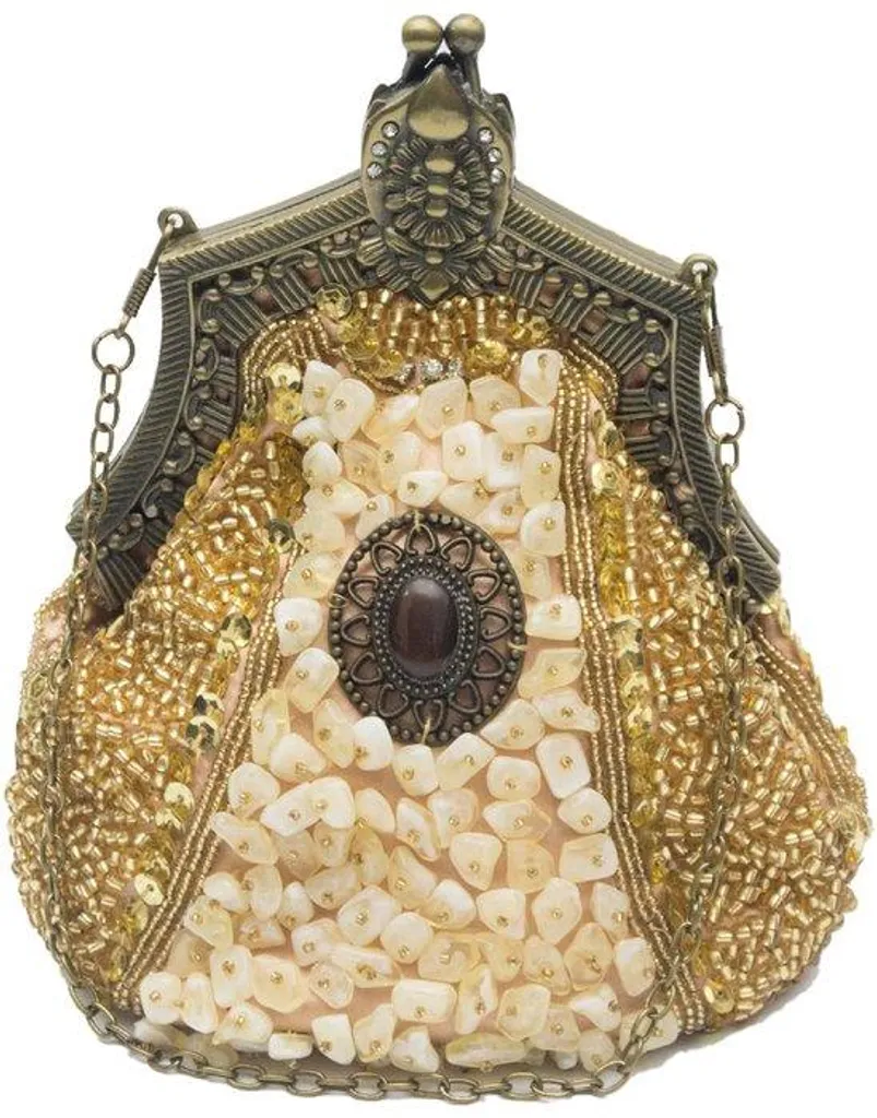 Sac à main pochette de cérémonie en perles pour mariage et fêtes