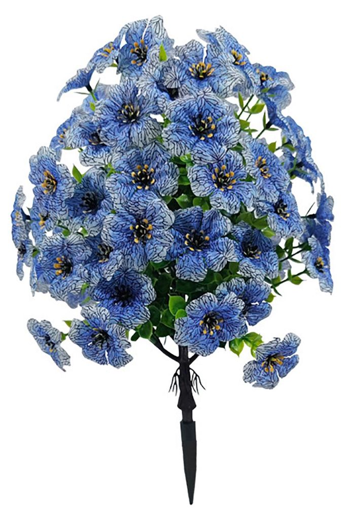 Künstlicher Blumenstecker für den Außenbereich, UV-beständig, mit Erdspieß, realistische künstliche Sträucher, Pflanzen für Garten, Hof, Ve...