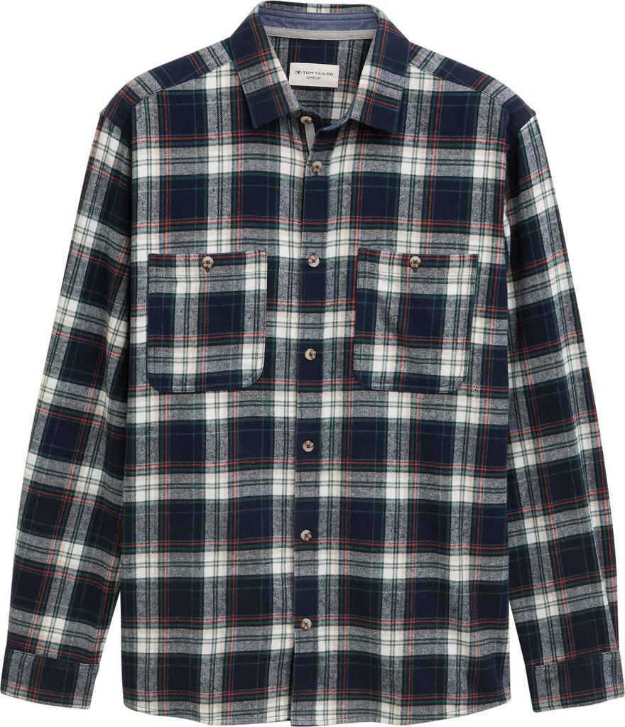 Comfort Fit Flanell-Hemd mit Karomuster