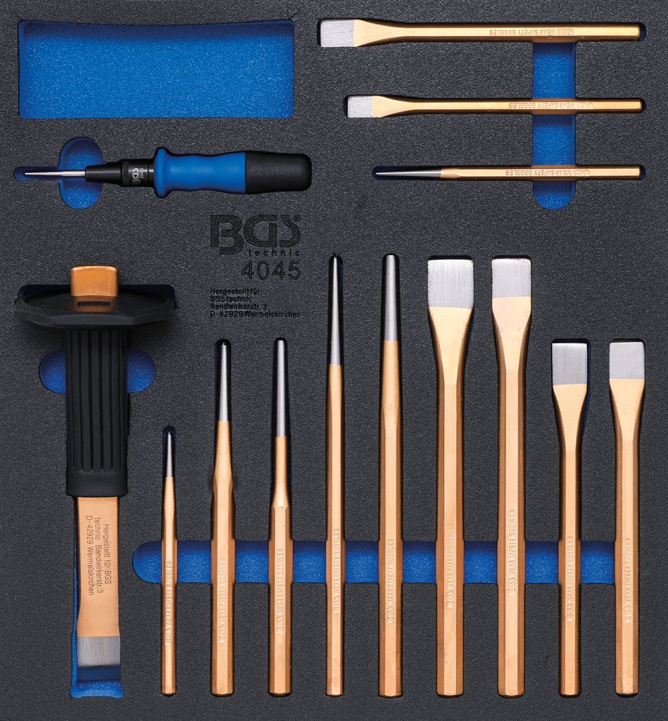 BGS technic Tool Tray 2/3: Centre Punches, 3276 mm, 3,28 kg Obrázek produktu 