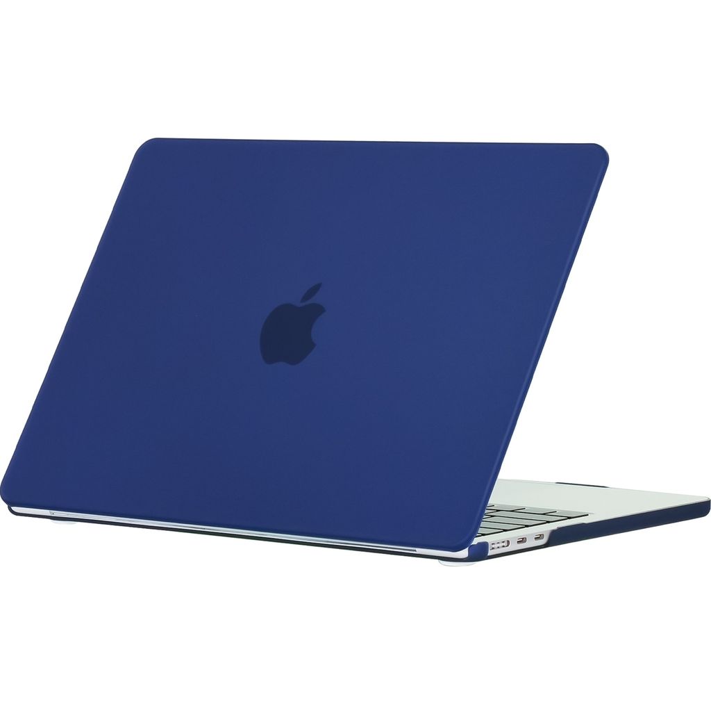 Mobigear Matte MacBook Air 15 Zoll (2023-2025) Hardcase Hülle MacBook Case - Marineblau - Model A2941 / A3114 / A3241