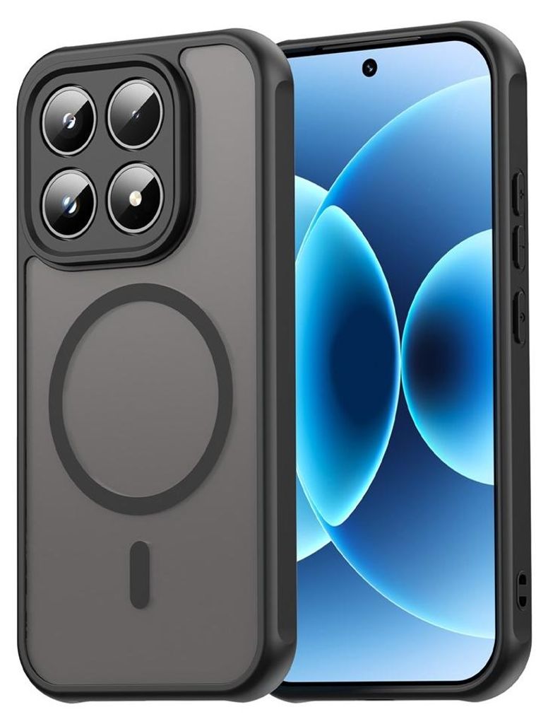 Xiaomi 17 Hülle - Coverup Mattes Transparentes Back Cover mit Kameraschutz - MagSafe Compatible - Schwarz