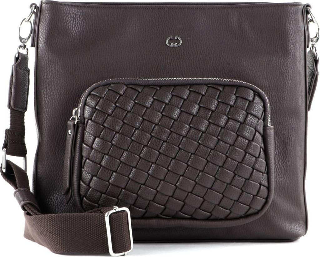GERRY WEBER Schultertasche Umhängetasche Wave Shoulder Bag LVZ Dark Brown braun