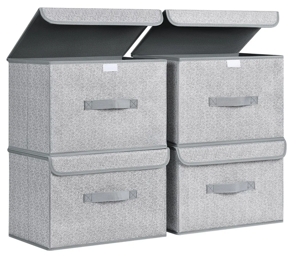 Boîte de rangement en tissu pliable lot de 4 pour organiser vos habits