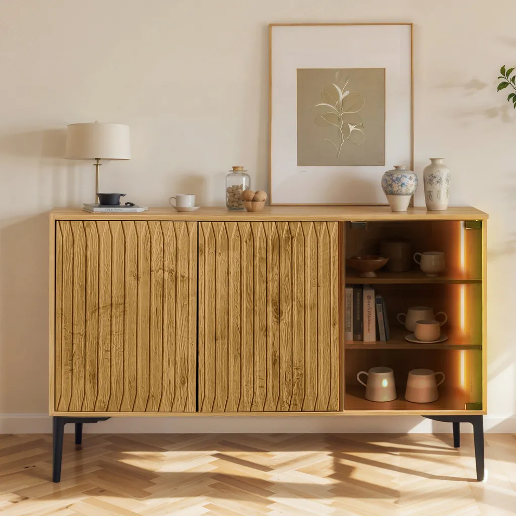 Buffet de Cuisine et Chambre Moderne, Meuble Bas Multiusage - 11