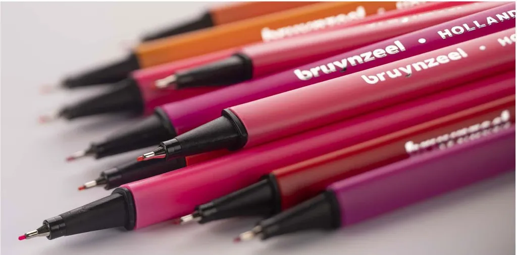 Bruynzeel feutres de coloriage pointe fine, boîte de 36 pièces multicolores