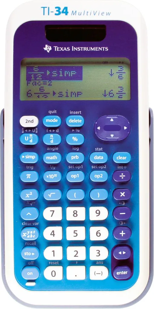 Texas Instruments TI-34 MultiView Calculatrice Scientifique Solaire