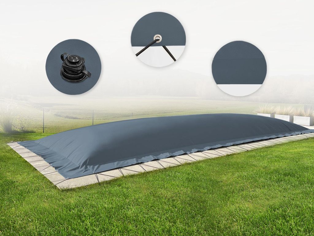 TENDEEVOLUTION - Telo Copertura Piscina 9x10m In Pvc 600 Gr /mq Verde