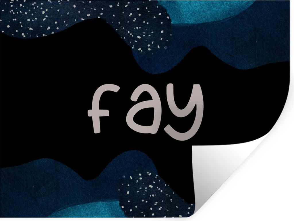 MuchoWow Wandtattoo Wandsticker Wandaufkleber Fay - Pastell - Mädchen 80x60 cm Selbstklebend und Repositionierbar - Faltenfrei