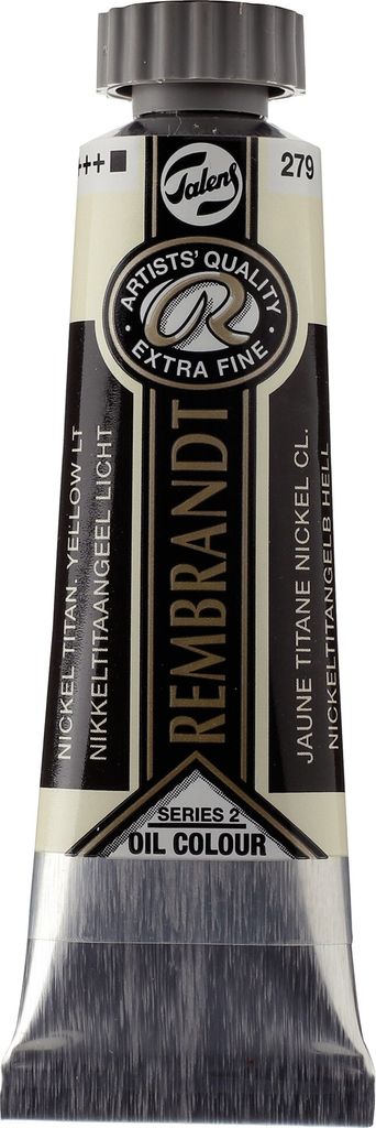 Rembrandt Ölfarbe Tube 15 ml Nickeltitangelb Hell 279