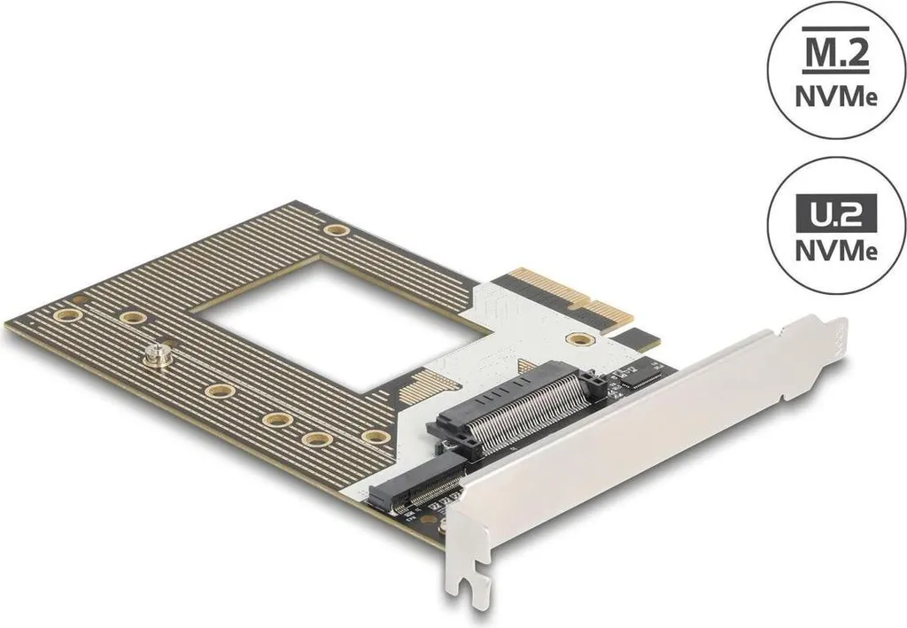 Delock 90854: Scheda PCI Express 4.0 a NVMe M.2 110mm o U.2 PCIe x4