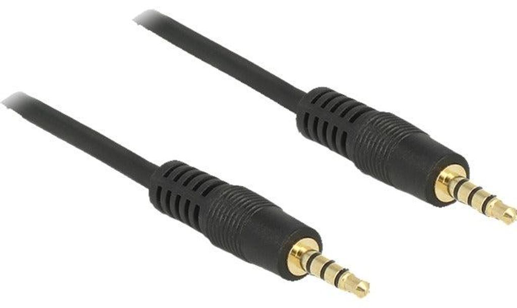 DeLOCK 83435, 3.5mm, Männlich, 3.5mm, Männlich, 1 m, Produktbild 