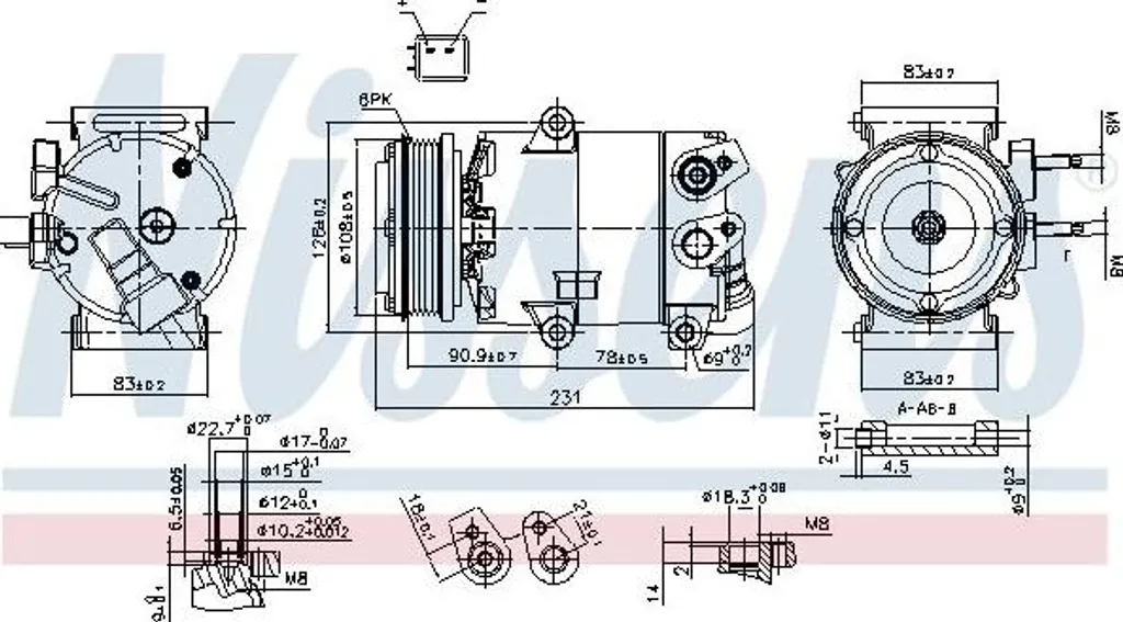 Plus de Froid en Voiture ? Compresseur NISSENS 890588 pour Ford Focus