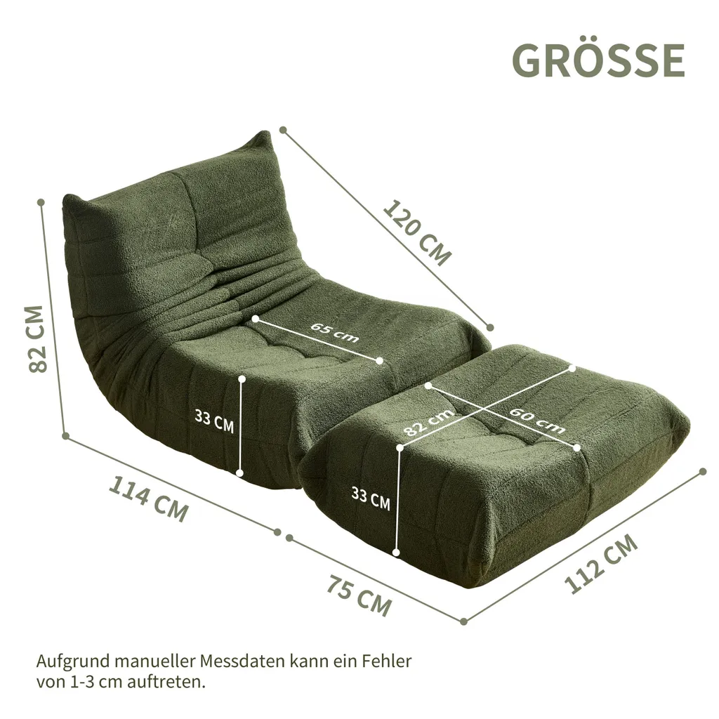 Fauteuil de Méditation Pliable et Lit d'Appoint pour Salon et Chambre
