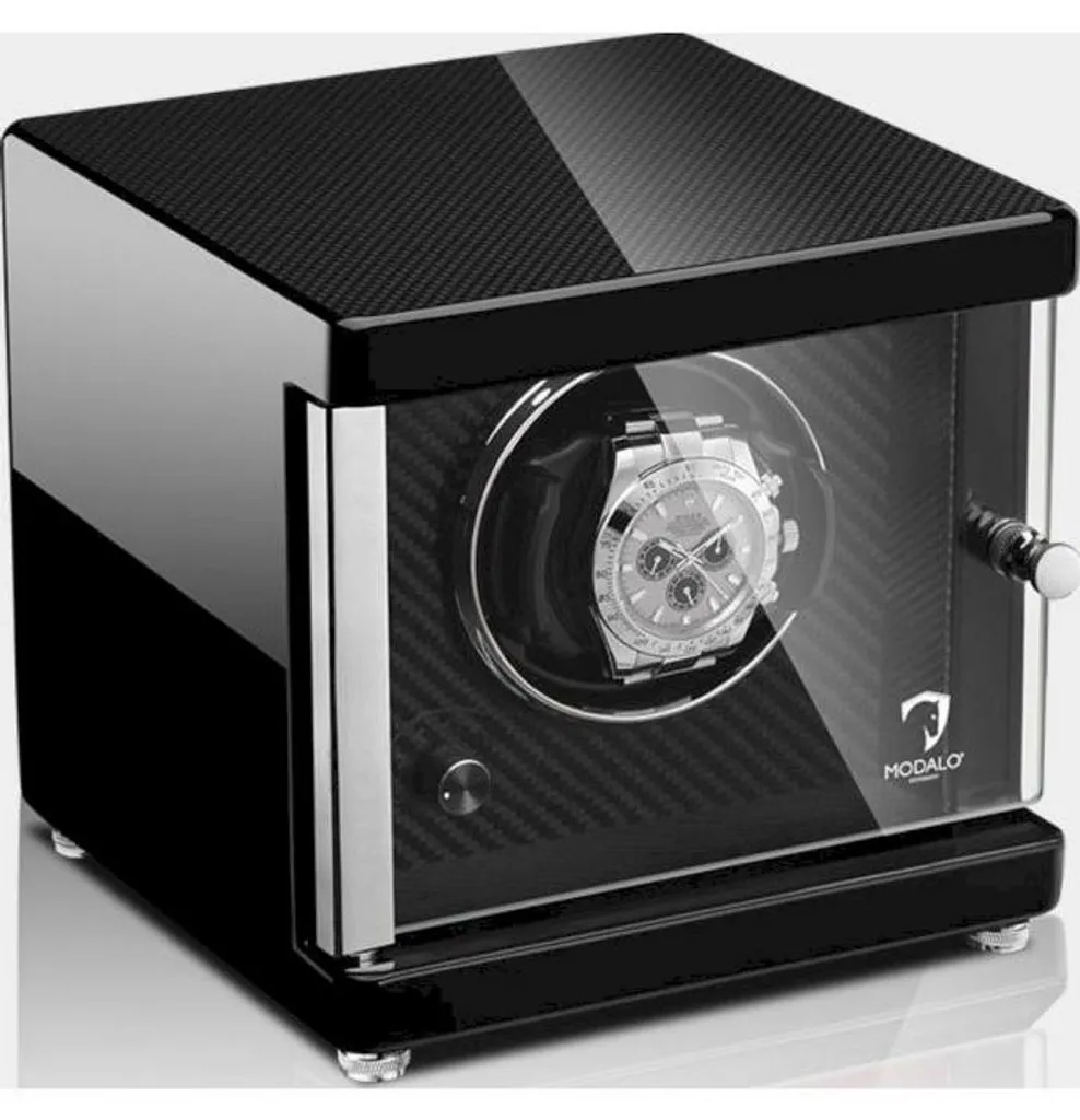 Remontoir Montre Automatique Modalo Ambiente Carbone Brillant