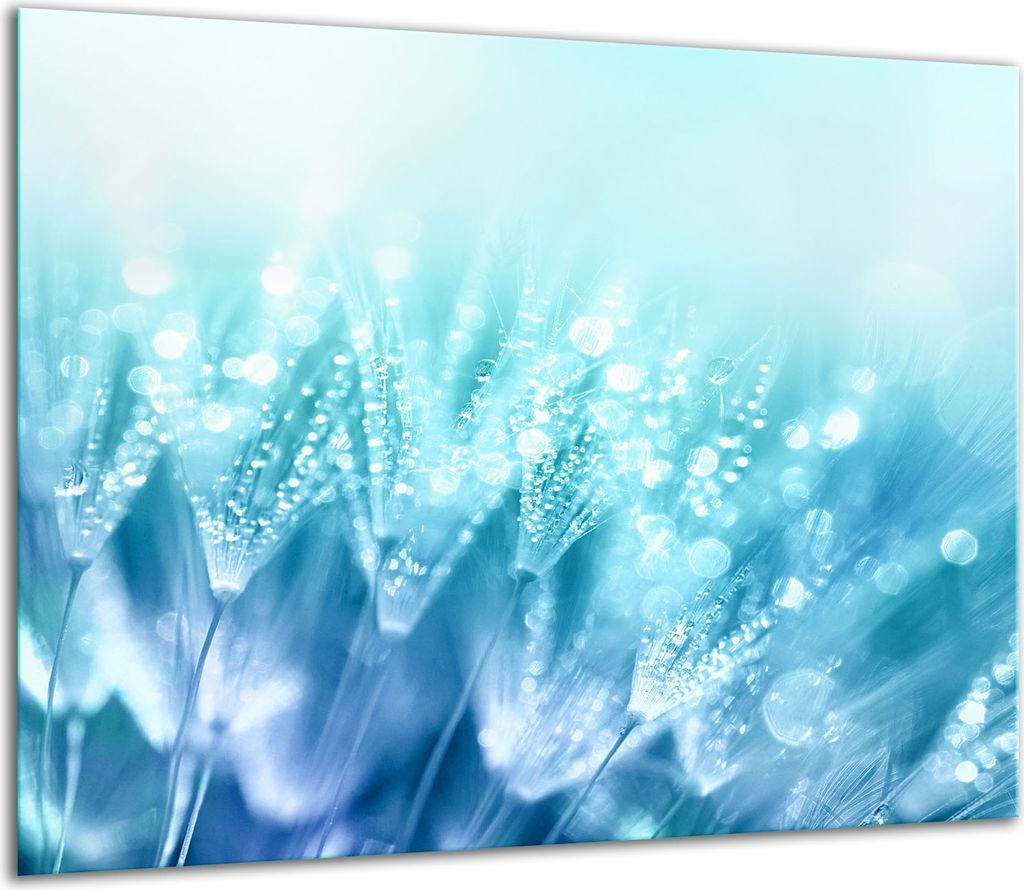 Herdabdeckplatten Glaskeramikkochfeld-Abdeckung Spritzschutz Glas 60x52cm Blumen