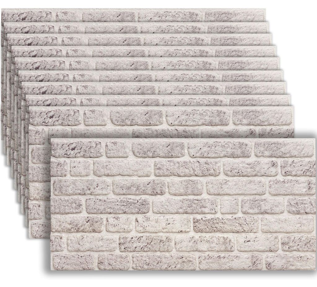 tectake® 3D Wandpaneele Steinoptik, 100 x 50 cm, Stärke 2 Produktbild 