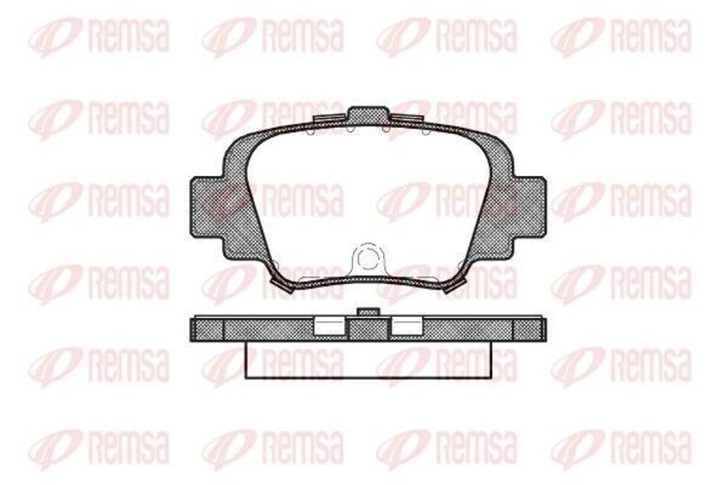 REMSA Bremsbeläge Satz Hinten Bremsklötze für NISSAN MICRA II (K11) 0499.00