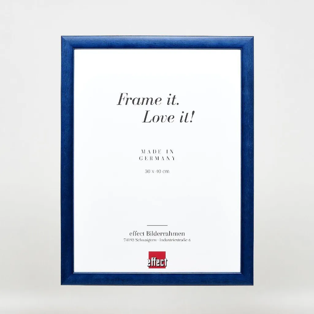 FRAMO 35mm Cornice 45x25 Cm Fatta A Mano In MDF – Grigio Sfumato Con Vetro Acrilico Antiriflesso E Retro Robusto