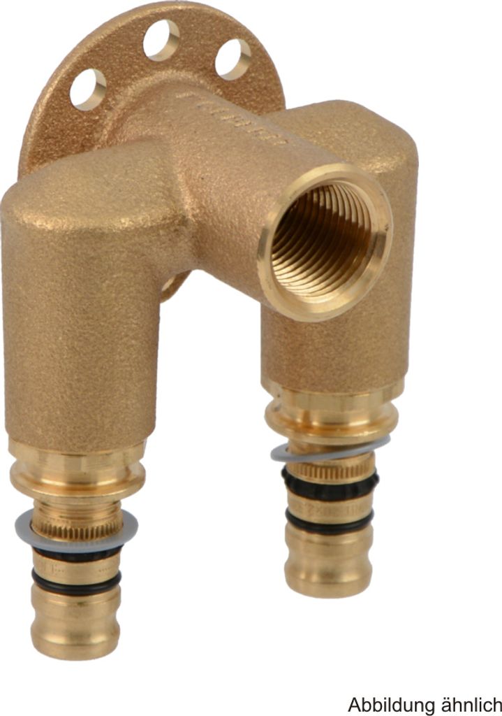 Geberit GE Mepla, Doppelanschlusswinkel, RG, 90 Grad, d26mm, Rp1/2, 26mm, 1 Stk.