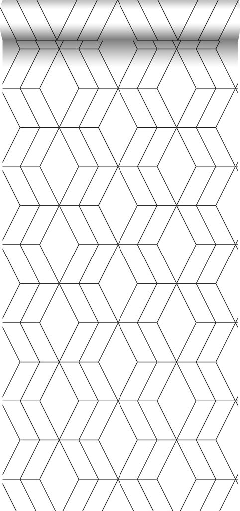Walls4You Tapeta linie graficzne czarno-białym - 935327 - Zdjęcie produktu 