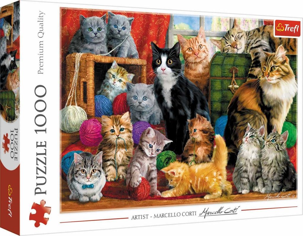 Puzzle 1000 pezzi gatti Immagine del prodotto 