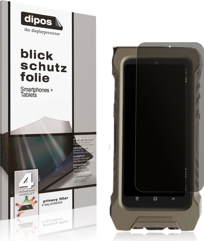 Blickschutzfolie für Samsung Galaxy Xcover 6 Pro Tactical Edition matt Schutzfolie Folie Display Schutz dipos