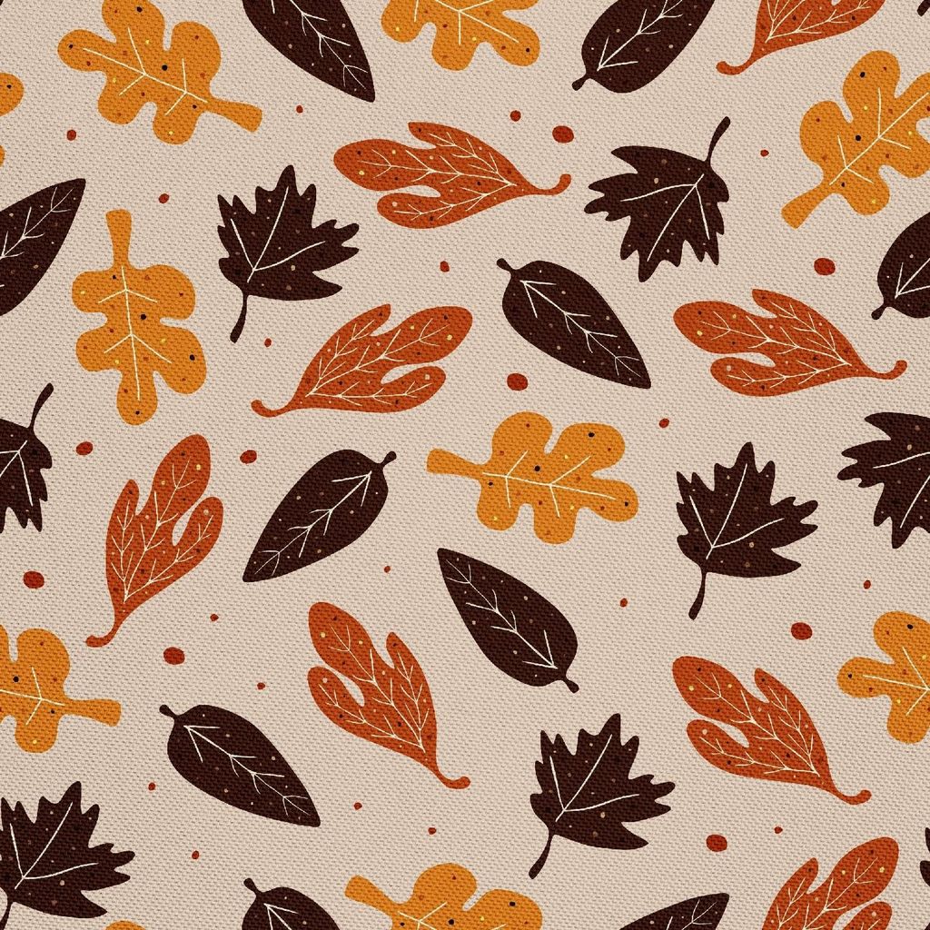 OUTDOOR DEKOSTOFFE OXFORD - Motiv Herbstblätter 2