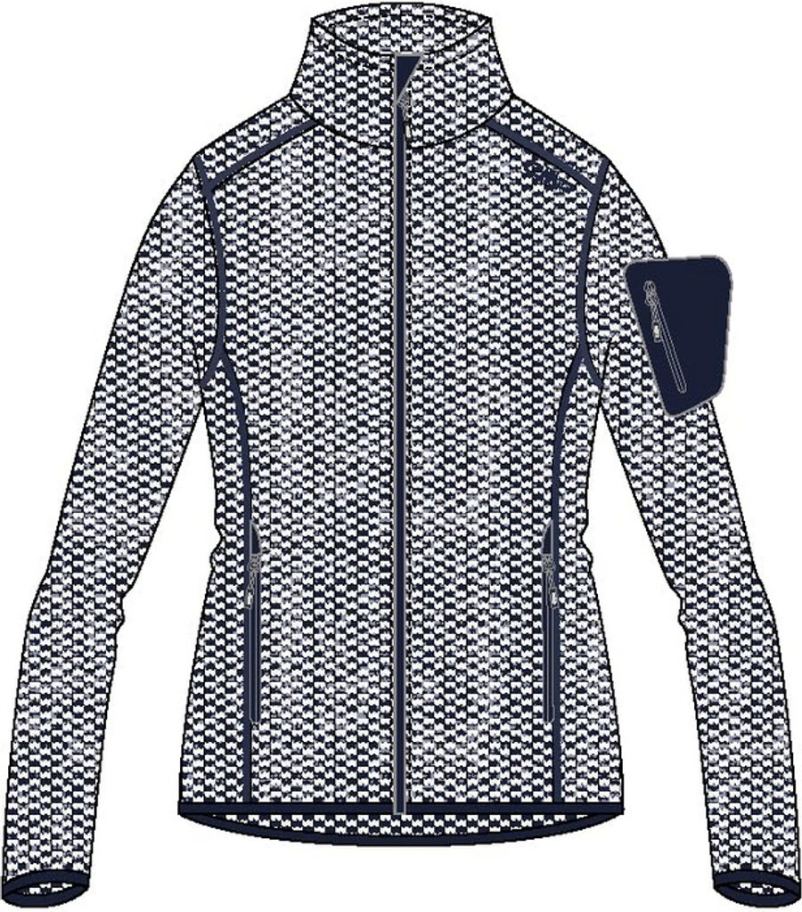 Cmp Woman Jacket B.blue-Bianco 38