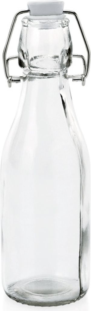 6x Bügelverschlussflasche 250 ml Glasflasche mit Bügelverschluss Deckel mit Dichtung