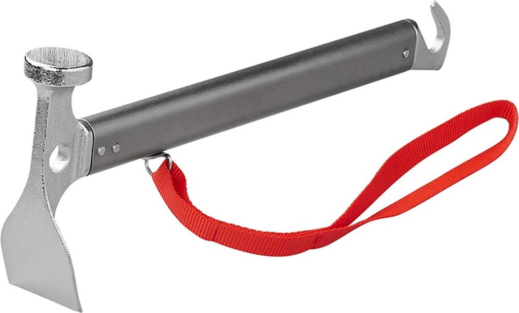 Camping Hammer mit Heringauszieher Aluminium/Stahl mit farbiger Schlaufe