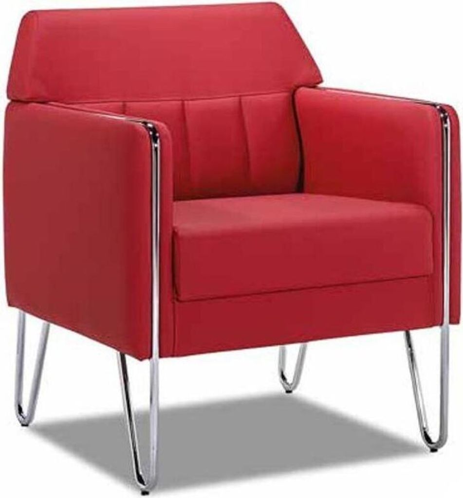 Luxus Leder Polster 1-Sitzer Sessel Design Wohnzimmer Moderne Möbel
