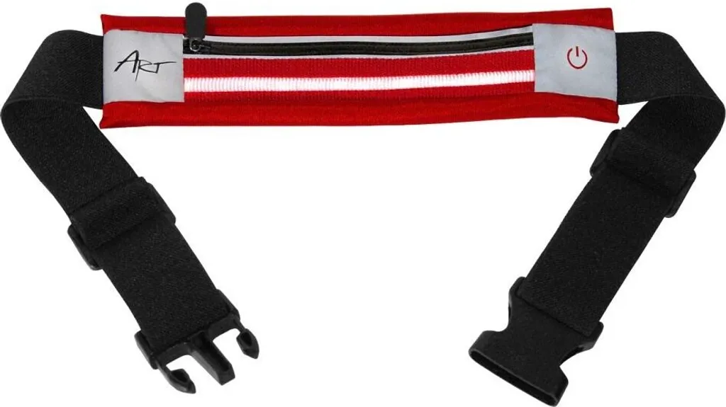 Marsupio Sportivo LED Rosso | Porta Cellulare 5.5 Pollici Anti-Rimbalzo - 4
