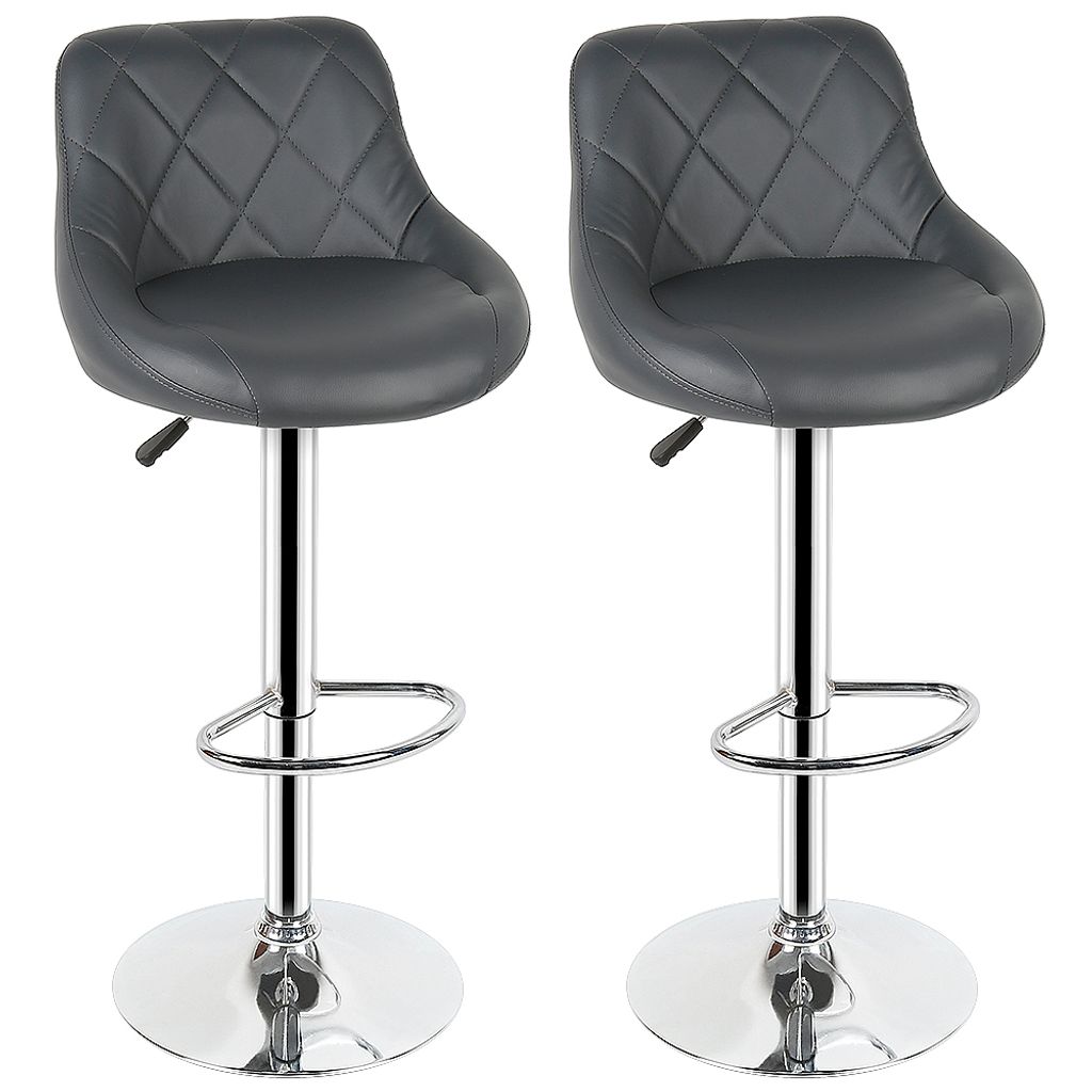 2er Set Barhocker Barhocker Kunstleder höhenverstellbar Produktbild 