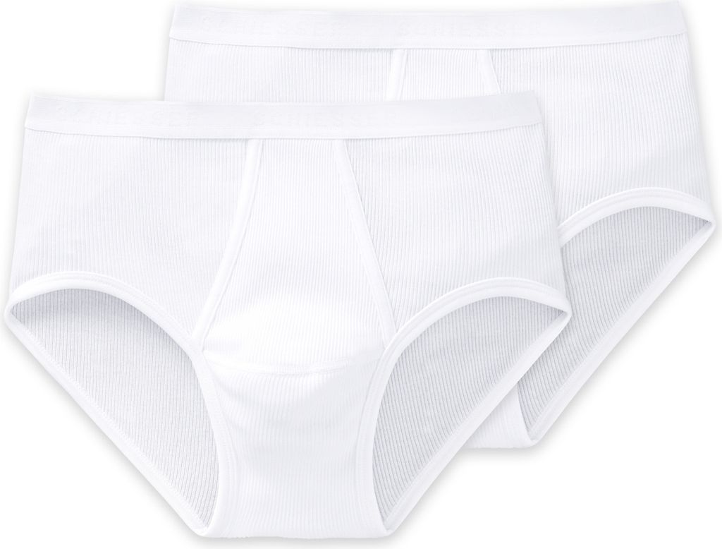 Schiesser Herren 2PACK Sportslip weiss 004
