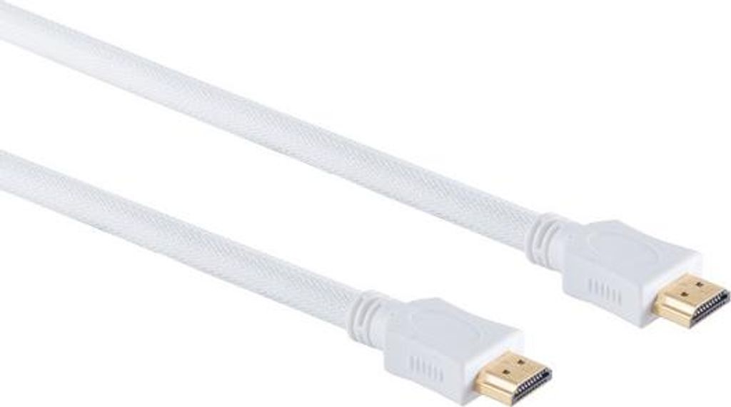 HDMI A-St/HDMI A-St verg HEAC weiß Nylon Mantel 2m