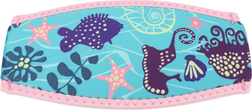 Occhiali subacquei protezione capelli rosa bormer sfondo verde gomma neoprene 2 strati impermeabile sala immersioni per il nuoto